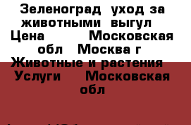 Зеленоград, уход за животными, выгул › Цена ­ 280 - Московская обл., Москва г. Животные и растения » Услуги   . Московская обл.